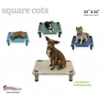 4Legs4Pets Square Pet Dog Cot in 22x22